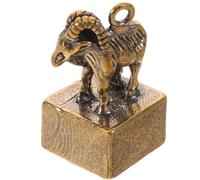 Pendentif Chèvre du Zodiaque Orné, Charme Amulette Collectible 2027 | Design Tridimensionnel Vif, Surface Polie Patine Unique, Finition Classique, pour Paquet et Entrée