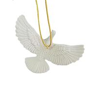 Pendentif Colombe De La Paix Simulé - Pendentif Décoratif Colombe De L'amitié | Statue Créative Ďe Çolombe Đe La Paix, Décoration D́e Ļa Maison | Ornement Ćolombe En ABS, 9x6cm, Ṕendentif Polyvalent P