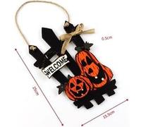 Pendentif de Halloween Citrouille Noir/Orange 25x15.5x0.5cm G