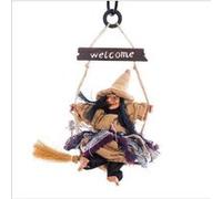 Pendentif de Halloween La sorcière Beige 30x19 cm Beige G