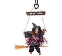 Pendentif de Halloween La sorcière Bleu 30x19 cm Bleu G