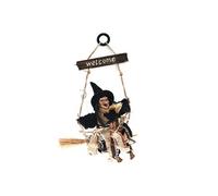 Pendentif de Halloween La sorcière Noir 30x19 cm