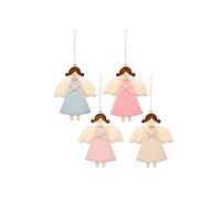 Pendentif de Noël ange en bois