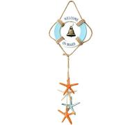 Pendentif en forme de bouée de sauvetage maritime avec cloche