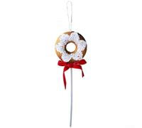 Pendentif en forme de canne à sucre marron de 27 cm pour sapin de Noël | Mousse légère, taille de 27 cm, couleur marron, durable, design européen