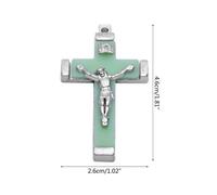 Pendentif En Métal, 5 Pièces, Croix, Christ, Jésus, Lumineux Dans La Nuit, Crucifix, Ornements