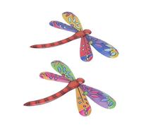 Pendentif Libellule en Fer Noir, Lot de 2, Ornement Mural | Décoration Artistique au Style Unique, Silhouette Vive, pour Jardin ou Intérieur