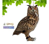 Pendentif Oiseau Extérieur | Pendentif Épouvantail 2D | Appareil d'épouvantail réaliste avec horloge - Pour la décoration des dépendances balcons et
