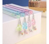 Pendentif Ours En Cristal Kawaii, 36 Pièces/Lot, Stylo Gel Mignon 0.5mm, Stylos À Encre Noire, Papeterie Scolaire Et De Bureau, Vente En Gros