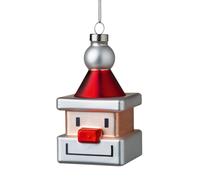 Pendentif pour sapin de Noël Père Noël Santa Cube Alessi multicolore, Designer Massimo Giacon, Marcello Jori, 5.5x9.5x5.5 cm