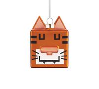 Pendentif pour sapin de Noël Tigre Quadratigra Alessi multicolore, Designer Massimo Giacon, Marcello Jori, 5x7x5 cm