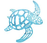 Pendentif Tortue en Fer Bleu, Décoration Murale pour Jardin et Maison