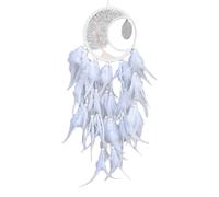 Pendentif vintage à plumes avec pampilles ornementales en cristal attrape-rêves à suspendre au mur pour voiture et décoration intérieure de maison