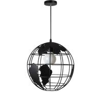 Pendentif Vintage rétro lumière Globe Shade suspendu plafonnier lustre suspension (noir)