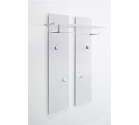 Penderie avec etagere en laque blanc mat - L91 x H135 x P27 cm --