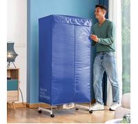 Penderie Chauffante pour Sécher le Linge Rapidement - Séchoir a Linge Electrique, Séchoir à Air Chaud Double Hauteur - Capacité