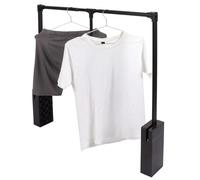 Penderie Escamotable, À Charge 30 Kg, Porte-manteau Réglable, Tringle À Vêtements Garde-robe Largeur Réglable, Montage au sol, Aluminium Alloy,660x890mm