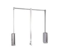 Emuca Penderie rabattable 7030111 pour armoire Sling 60-83 cm Chromé Acier/Plastique