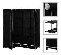 PENDERIE SOUPLE Penderie d'angle avec Housse en Tissu,Placard à Rangementng penderie Tissu Mobilier de Chambre Rangement de Vêteme