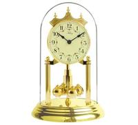 Pendule 400 jours à quartz boules dorées cadran motif floral 22 cm