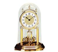 Pendule 400 jours à quartz dorée Bayard cadran blanc et doré 22 cm