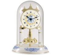 Pendule 400 jours Bayard socle porcelaine bleu et blanc 22 cm