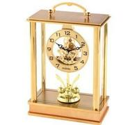 Pendule 400 jours en métal doré mouvement squelette