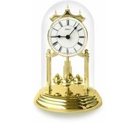 Pendule 400 jours sous cloche cadran blanc chiffres romains noirs
