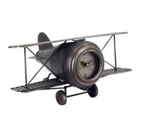 Pendule à Poser - DIM - Avion - Métal - Vintage - 18 cm x 38 cm x 27 cm