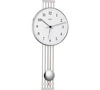 Pendule argentée Mouvement à quartz - Hermle Modèle : 70981-002200