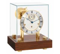 Pendule de table à sonnerie Westminster sur cloche Chigwell socle en noyer