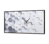 Pendule LUMINEUSE HEXAGONS EN RELIEF GL3510 PINTDECOR