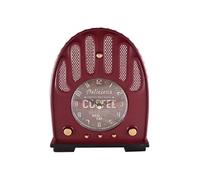 Pendule métal en forme Transistor - Rouge