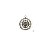 Pendule murale avec mécanisme apparent et forme gousset D 27 cm