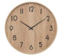 Atmosphera - Horloge murale Ivana - Bois clair - Ø55 cm - Style scandinave