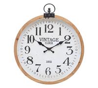 Créateur d'intérieur - Horloge Mural Vintage "Yago" 66cm Naturel