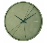 Pendule murale moderne ronde verte Karlsson