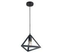 Pendule rétro luminaire suspendu salon plafonnier cage noire éclairage design E27 V-TAC 3832