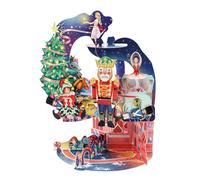 Pendule Santoro, Carte De Vœux Pop-Up 3D De Noël - Casse-Noisette - pour Les Enfants, pour La Famille, Noël, Festif