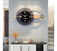 Pendules Murales Art Métal Horloge Murale Geante 85*40cm Mur De Moderne | Numerique Horloge pour Le Salon Creative Horloge Murale Silencieuse Decoration D'interieur