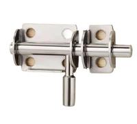 Pênes de serrure, Serrure à pêne en acier inoxydable 1/2/3 pcs Argent(2PCS)