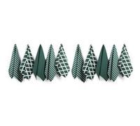 Penguin Home® 100% Torchon en Pur Coton 10-Pièce Set, Vert Chasseur vert Chasseur G