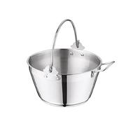 Penguin Home Professional Jam Maslin - Capacité d'induction de 5 litres - Convient à toutes les plaques de cuisson - Diamètre 24 cm, acier inoxydable, aluminium, 5 litres, argent 3820