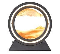PENGY Moving Art Lampe de table en forme de sablier de sable 3D paysage naturel Lampe de nuit (E)