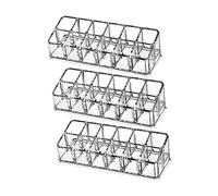 PENIKOKO 3 pièces Boîte de Rangement Transparente Cases pour Lot de Organiseur Maquillage Pratique et Décoratif pour Bureau et Commode