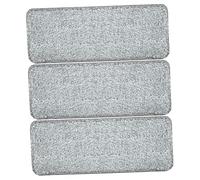 PENIKOKO 3 pièces Lot de Serpillières Microfibre Réutilisables pour Balai Plat Absorption pour Sols Carrelage et Marbre Recharge Lavable Traces