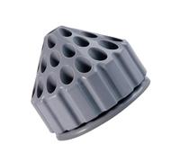 PENIKOKO Boîte de Rangement pour Embouts de Ponçage Cases Nid Abeille Rotative Grise Support Pratique pour Accessoires de Perçage
