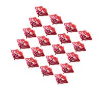 PENIKOKO Lot de 20 Ballons Aluminium Forme Lèvres Rouges 22 Pouces Décoration Créative pour Saint-valentin Fête la Maison Club