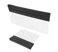 PENIKOKO Peigne à Texture Murale en Acier Inoxydable pour Peinture Artistique Manche Ergonomique, Outil Professionnel pour Création de Motifs et Effets Décoratifs