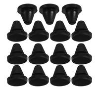 PENIKOKO Pieds de Four à Micro-ondes en Silicone Noir, Bouchons de Trous Flexibles et Résistants à Haute Température, Lot de 15 Pièces pour Protection et Étanchéité Cuisine